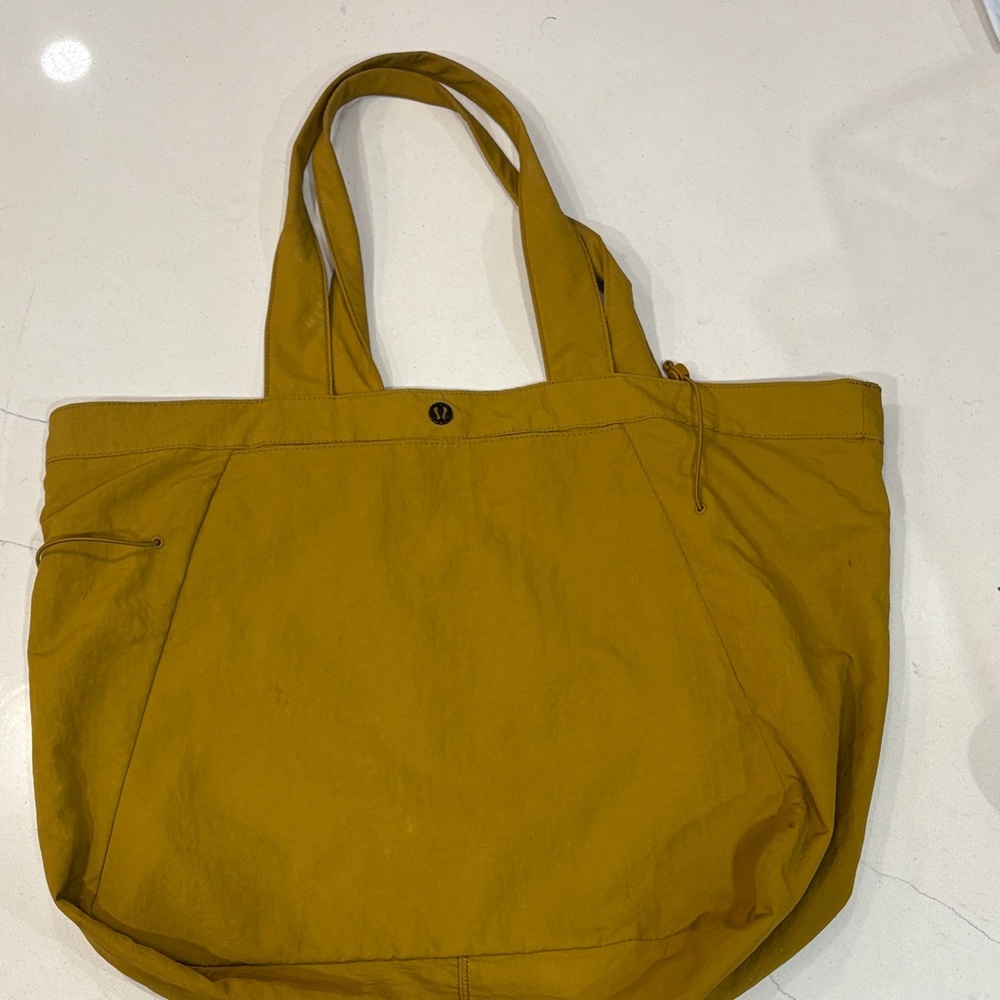 Lulu lemon Mustard Yellow Tote Bag
